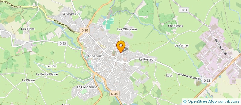 localisation de l'entreprise SCI CAPRICORNE  MORNANT