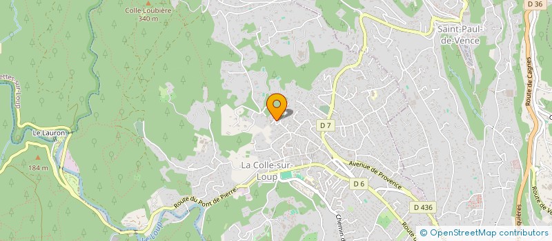 localisation de l'entreprise SCI CAPRIROC  LA COLLE-SUR-LOUP