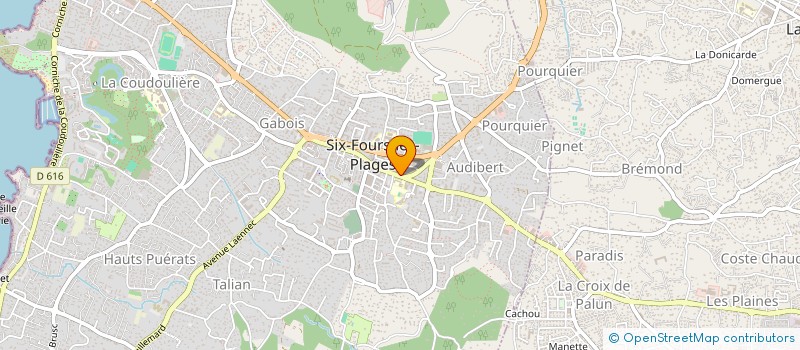 localisation de l'entreprise SCI CAPRON à SIX-FOURS-LES-PLAGES