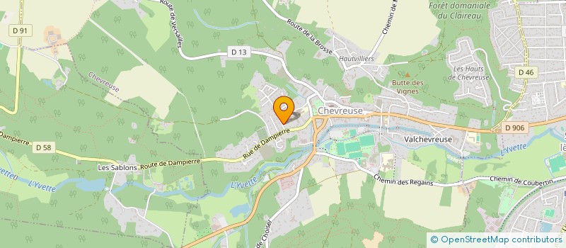 localisation de l'entreprise SCI CAPROSIA  CHEVREUSE