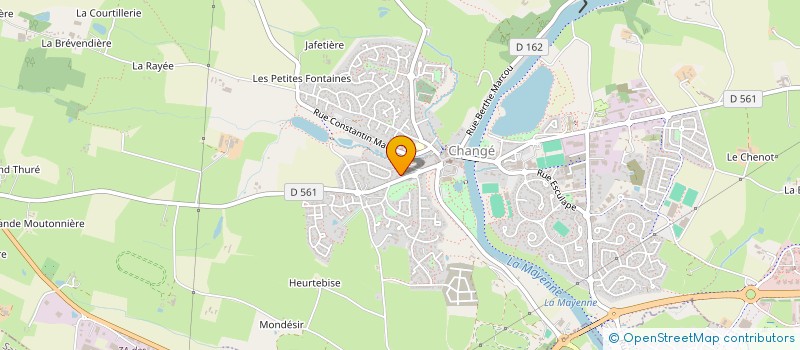 localisation de l'entreprise SCI CAPS  CHANGE