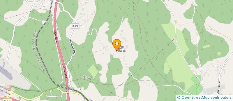 localisation de l'entreprise SCI CAPSTARS  CIEURAC