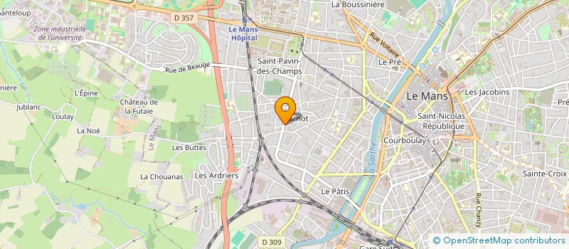 localisation de l'entreprise SCI CAPTOR  LE MANS