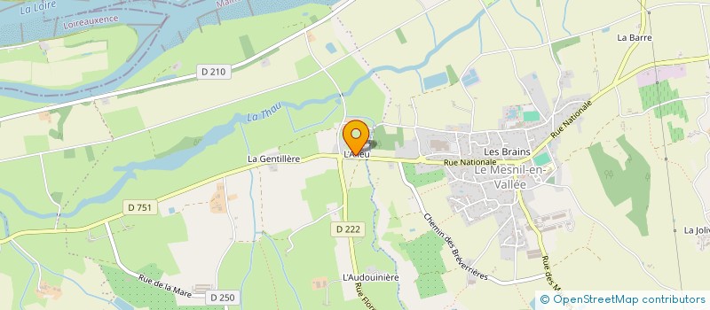 localisation de l'entreprise SCI CAPTUFF  MAUGES-SUR-LOIRE