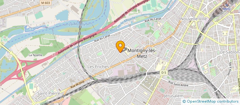 localisation de l'entreprise SCI CAPUCINE à MONTIGNY-LES-METZ