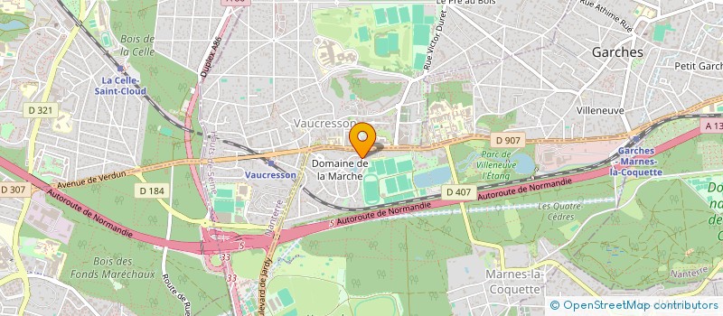 localisation de l'entreprise SCI CAPUCINE  MARNES-LA-COQUETTE