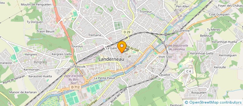 localisation de l'entreprise SCI CAPUCINE  LANDERNEAU