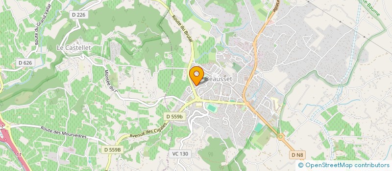 localisation de l'entreprise SCI CAPUCINE  LE BEAUSSET