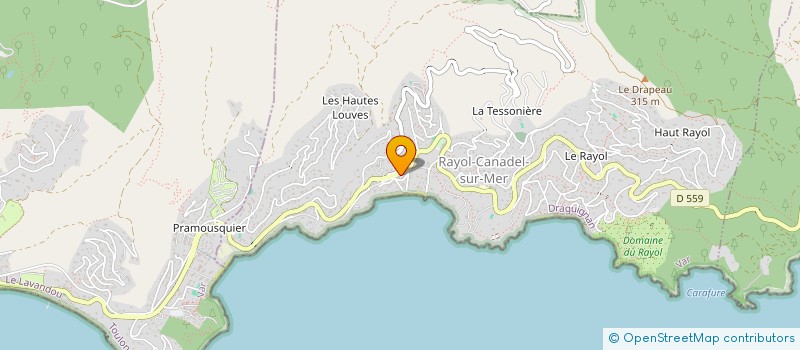 localisation de l'entreprise SCI CAPUCINE à RAYOL-CANADEL-SUR-MER