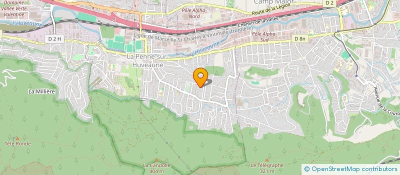 localisation de l'entreprise SCI CAPUCINE  LA PENNE-SUR-HUVEAUNE