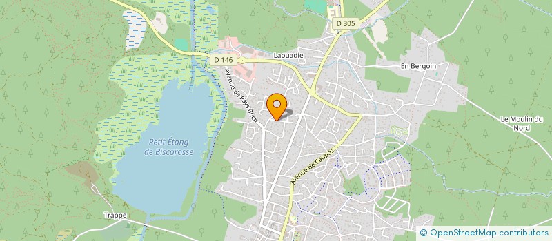 localisation de l'entreprise SCI CAPUCINE  BISCARROSSE