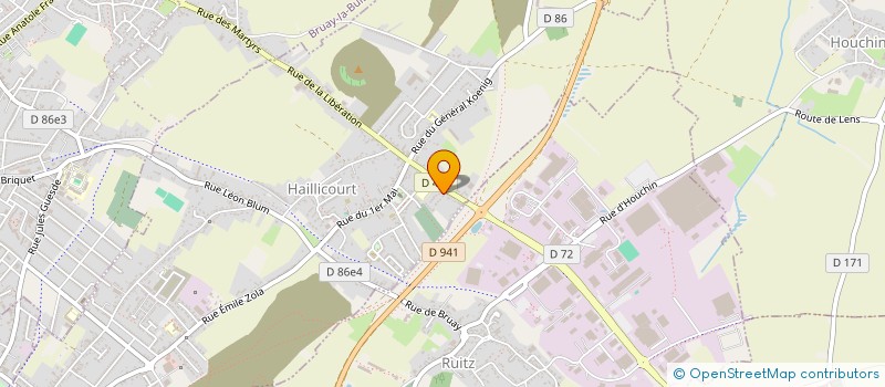 localisation de l'entreprise SCI CAPUCINE  HAILLICOURT