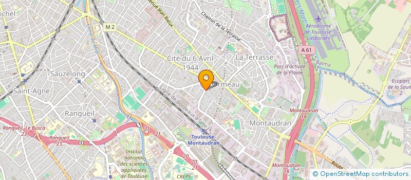 localisation de l'entreprise SCI CAPUS à TOULOUSE