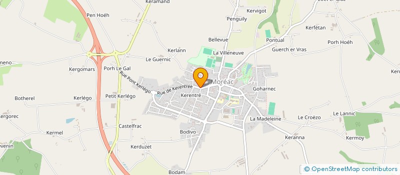 localisation de l'entreprise SCI CAPW  MOREAC