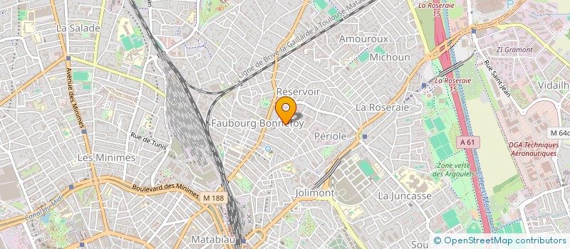 localisation de l'entreprise SCI CAPY à TOULOUSE