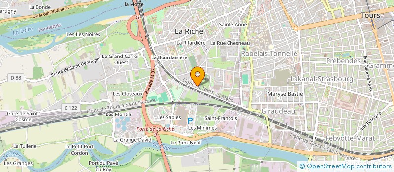 localisation de l'entreprise SCI CAR-DENT  LA RICHE