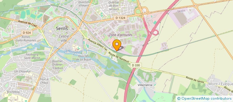 localisation de l'entreprise SCI CAR-PASS  SENLIS