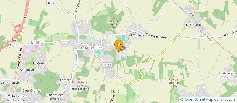 localisation de l'entreprise SCI CARA à CHAMPNIERS