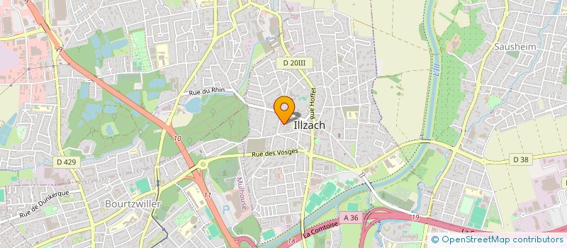 localisation de l'entreprise SCI CARA  ILLZACH