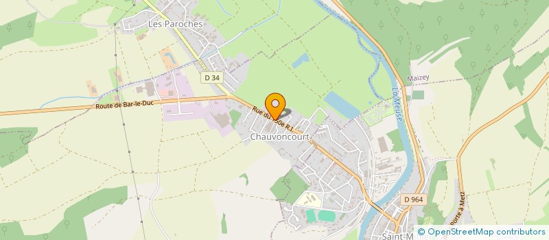 localisation de l'entreprise SCI CARA  CHAUVONCOURT
