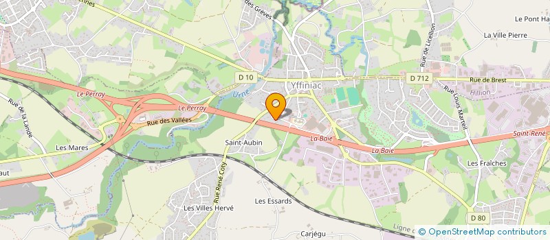 localisation de l'entreprise SCI CARADEC'S  YFFINIAC