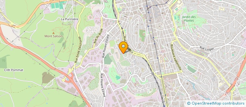 localisation de l'entreprise SCI CARAIBES  SAINT-ETIENNE