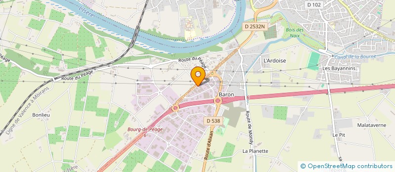 localisation de l'entreprise SCI CARAIBES  BOURG-DE-PEAGE