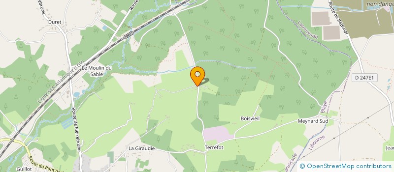 localisation de l'entreprise SCI CARAIBES  LARUSCADE