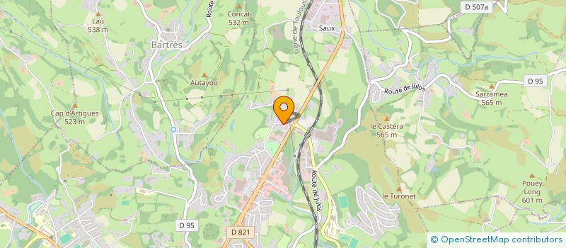 localisation de l'entreprise SCI CARAL  LOURDES