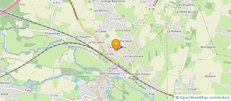 localisation de l'entreprise SCI CARALEADE à CROTTET