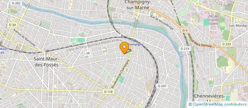 localisation de l'entreprise SCI CARALEX à SAINT-MAUR-DES-FOSSES