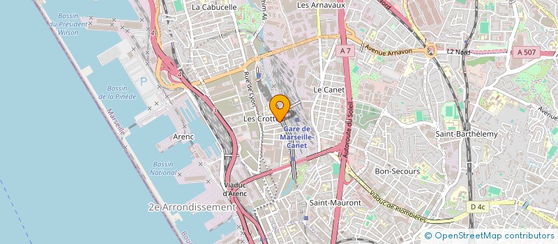 localisation de l'entreprise SCI CARAMA à MARSEILLE