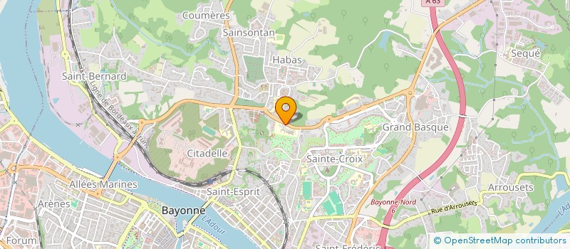 localisation de l'entreprise SCI CARAMED à BAYONNE