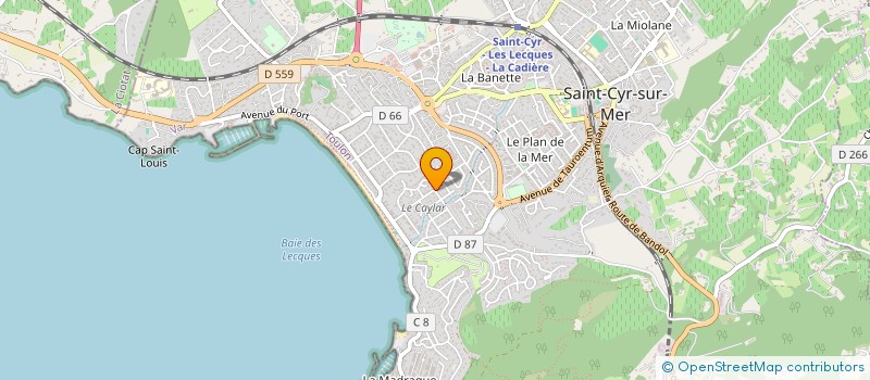 localisation de l'entreprise SCI CARAMEL à SAINT-CYR-SUR-MER