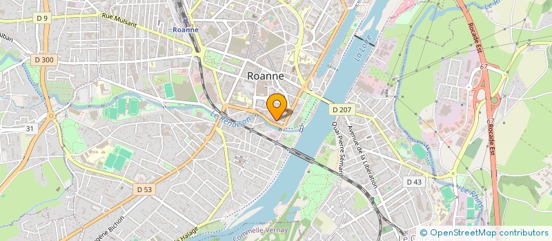 localisation de l'entreprise SCI CARAMOCO  ROANNE