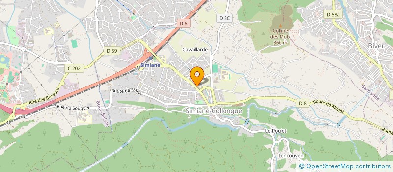 localisation de l'entreprise SCI CARAMONTINO  SIMIANE-COLLONGUE