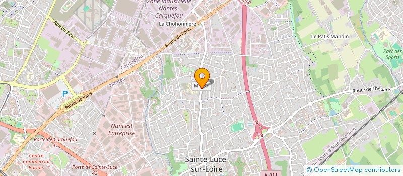 localisation de l'entreprise SCI CARANA  SAINTE-LUCE-SUR-LOIRE