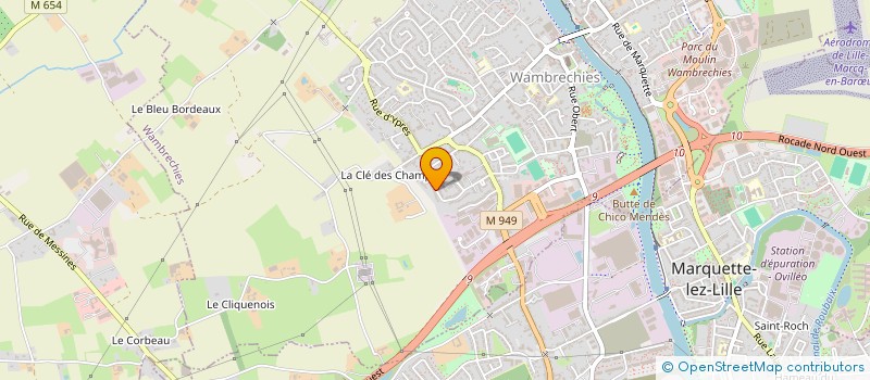 localisation de l'entreprise SCI CARANAGALU  WAMBRECHIES