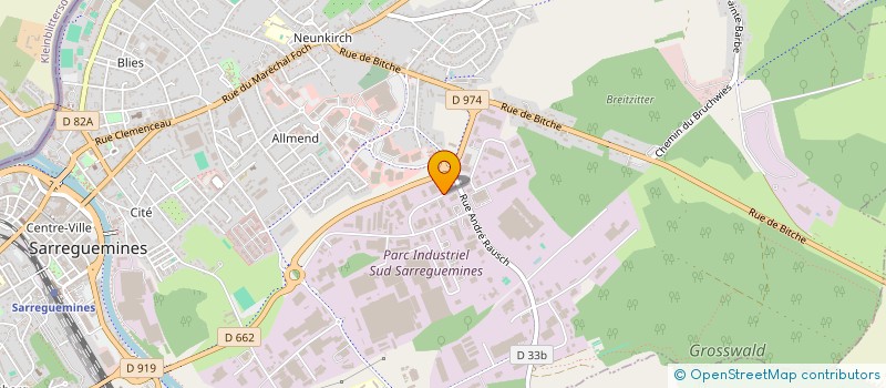 localisation de l'entreprise SCI CARANT à SARREGUEMINES