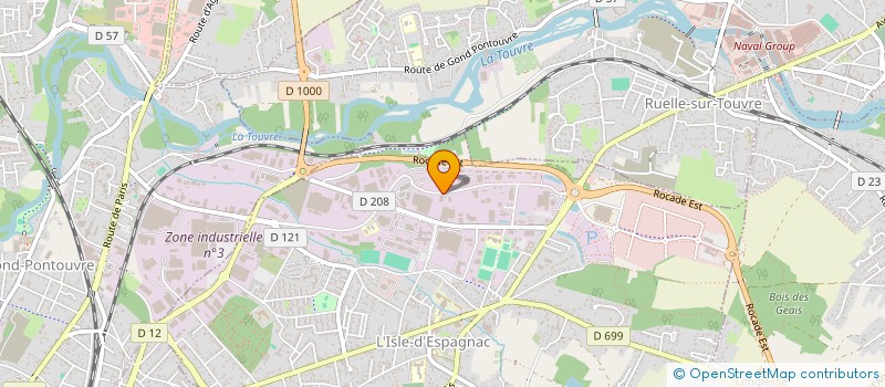 localisation de l'entreprise SCI CARAT  L'ISLE-D'ESPAGNAC