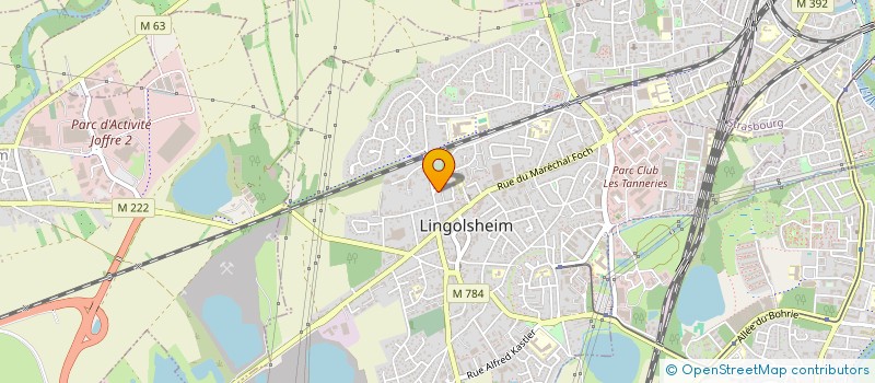 localisation de l'entreprise SCI CARAT  LINGOLSHEIM