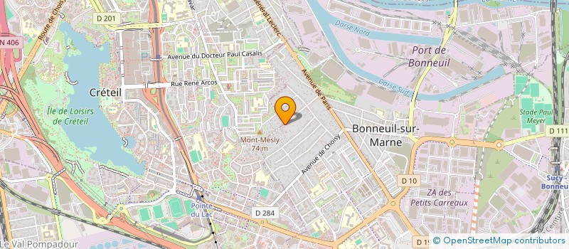 localisation de l'entreprise SCI CARAT à BONNEUIL-SUR-MARNE