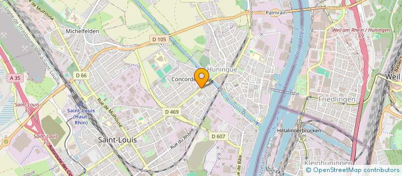 localisation de l'entreprise SCI CARAT IMMO  HUNINGUE