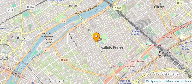 localisation de l'entreprise SCI CARATISS à LEVALLOIS-PERRET