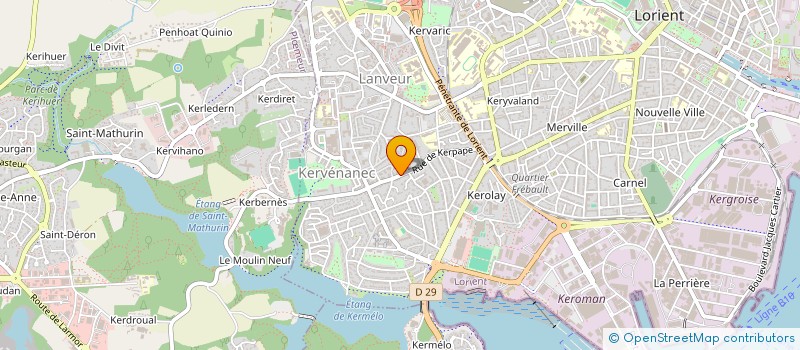 localisation de l'entreprise SCI CARAULE  LORIENT