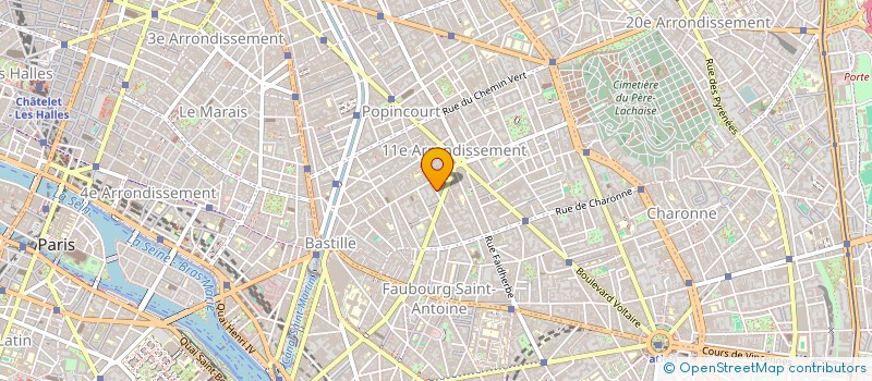 localisation de l'entreprise SCI CARAVAGGIO  PARIS