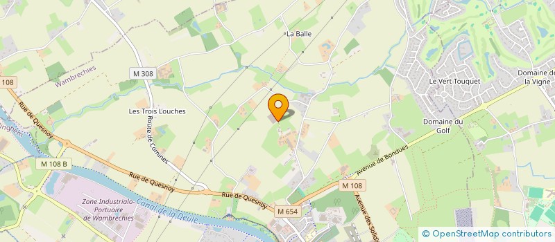 localisation de l'entreprise SCI CARAVANING NAUTISME FLANDRE ARTOIS  WAMBRECHIES