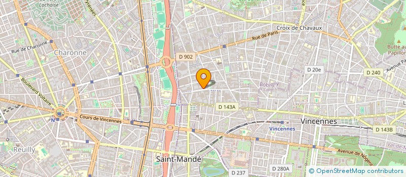 localisation de l'entreprise SCI CARAVELLE à MONTREUIL