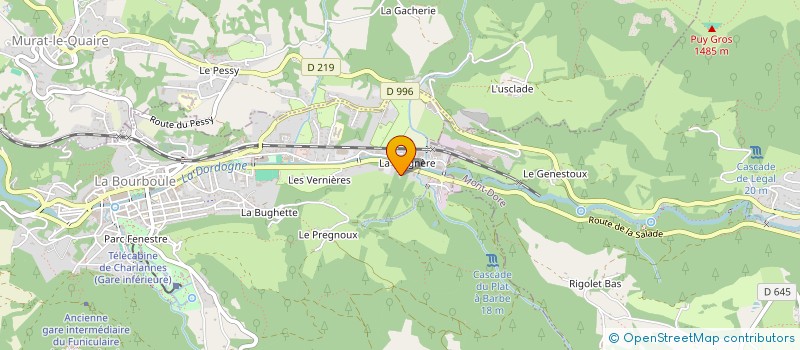 localisation de l'entreprise SCI CARAVELLE  LA BOURBOULE