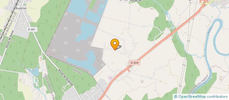 localisation de l'entreprise SCI CARBET  PONTONX-SUR-L'ADOUR